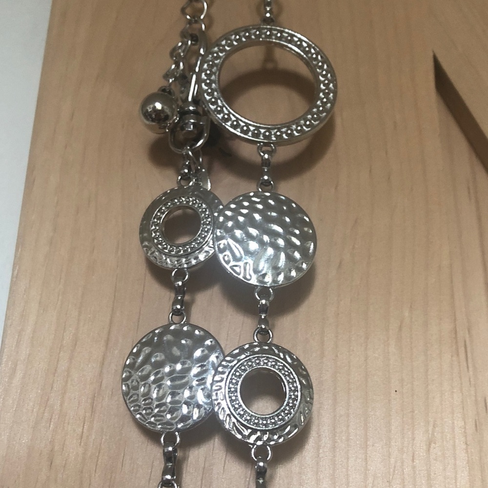 Silver disc belt with extension